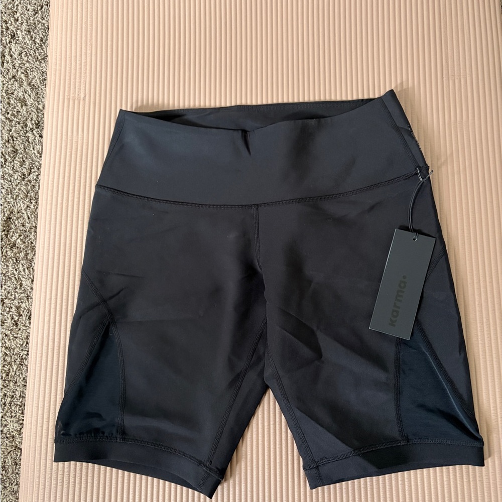 Karma Women's Sleek Black Bike Shorts